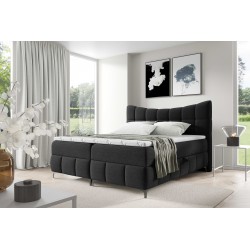 Cama continental Orivo con contenedor para ropa de cama tela Aragon 99