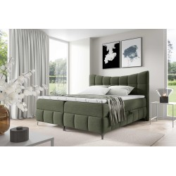 Continental bed Orivo with a bedding container fabric Aragon 39