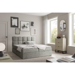 Kontinentalbett Orivo mit Bettkasten Stoff Coral 75