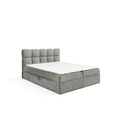 Continental bed Orivo with bedding storage fabric Coral 75