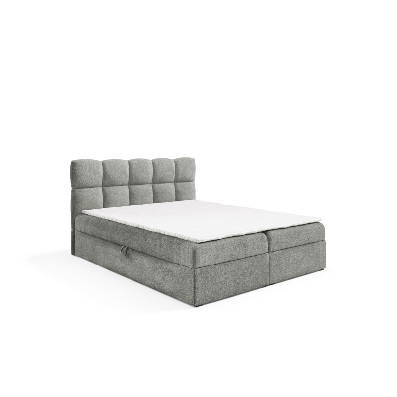 Kontinentalbett Orivo mit Bettkasten Stoff Coral 75