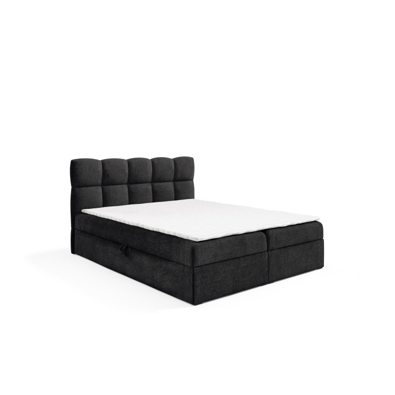 Cama continental Orivo con contenedor para ropa de cama, tela Coral 60