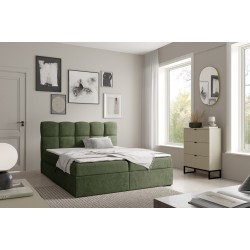 Cama continental Orivo con contenedor para ropa de cama de tela Coral 20