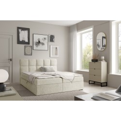 Cama continental Orivo con contenedor para ropa de cama tejido Coral 15