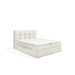 Kontinentalbett Orivo mit Bettkasten Stoff Coral 15