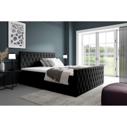 Continental bed Velar with bedding storage, fabric Fresh 17