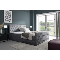 Continental bed Velar with a bedding storage container, fabric Fresh 32