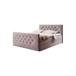Cama continental Nomero con contenedor para ropa de cama, tela Riviera 62