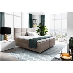 Tevron continental bed with a storage container for bedding, fabric Fresh 01