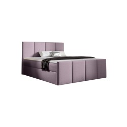 Ulvaro continental bed with a bedding storage compartment, Monolith 62 fabric