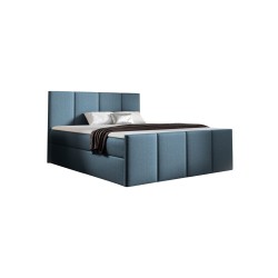 Ulvaro continental bed with a storage container for bedding, fabric Inari 87