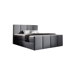 Cama continental Ulvaro con contenedor para ropa de cama tela Fancy 90