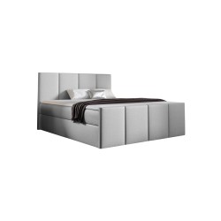 Ulvaro continental bed with storage for bedding in Fancy 83 fabric