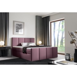 Cama continental Ulvaro con contenedor para ropa de cama, tela Fancy 63