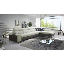 Esquina Prestige XI Maxi con función de cama y puerto USB | Esquina Tapizada Suave al tacto, Freya 210.11 + Tauro 8207