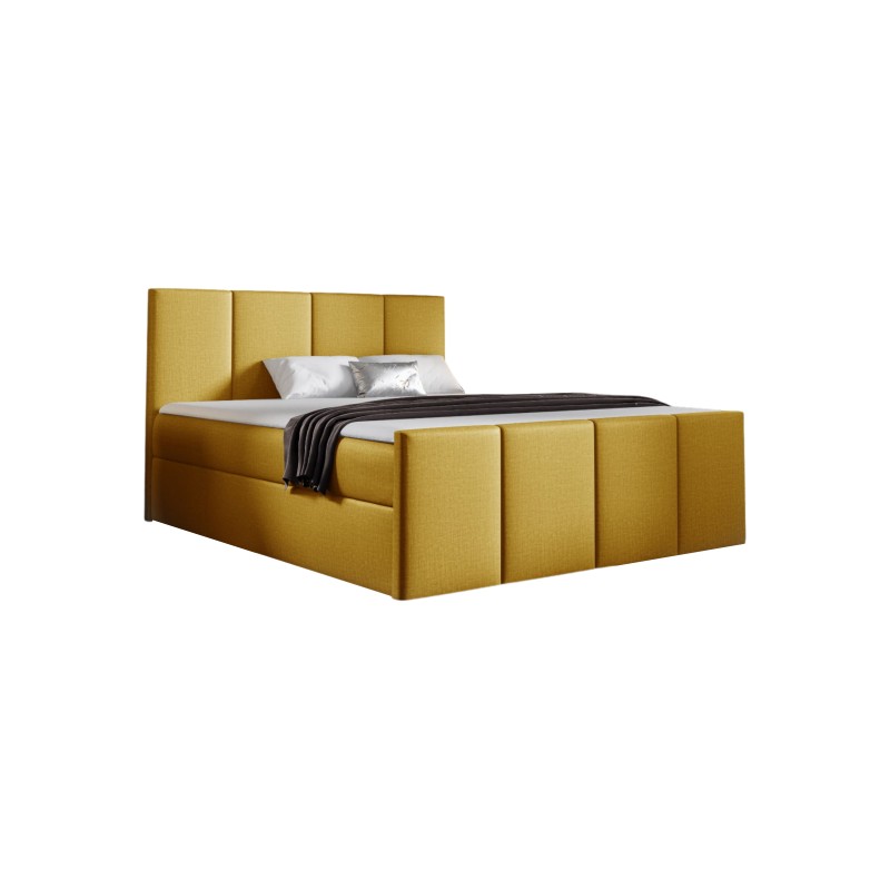 Kontinentalbett Ulvaro mit Bettkasten Stoff Fancy 48