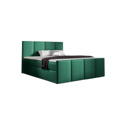 Cama continental Ulvaro con contenedor para ropa de cama tela Fancy 36