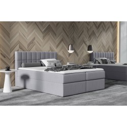 Cama continental Morivo con contenedor para ropa de cama tela Soro 93