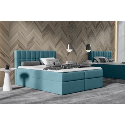 Cama continental Morivo con contenedor para ropa de cama tela Soro 86