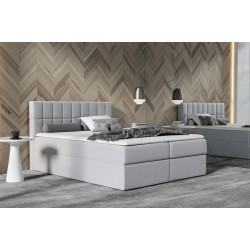 Cama continental Morivo con contenedor para ropa de cama, tela Soro 83