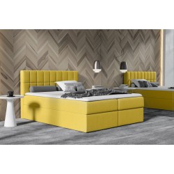 Continental bed Morivo with bedding storage, fabric Soro 40