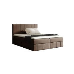 Kontinentales Bett Roze mit Bettkasten Stoff Fresh 4