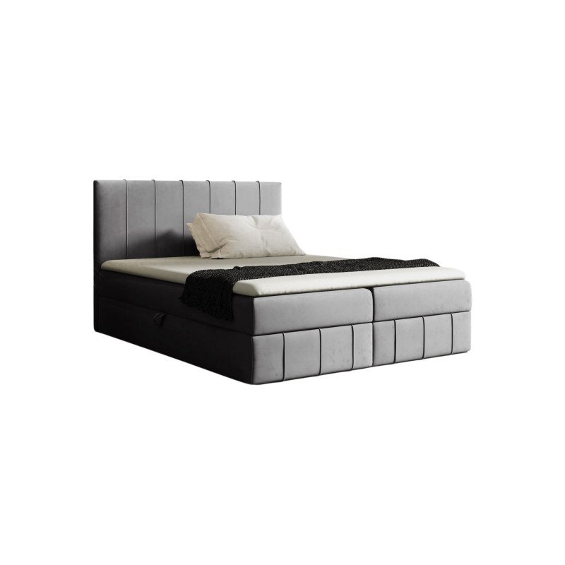 Kontinentalbett Roze mit Bettkasten Stoff Fresh 32