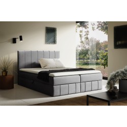 Cama continental Roze con contenedor para ropa de cama tela Fresh 32