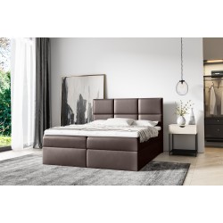 Nuvon continental bed with bedding storage, fabric Soft 66