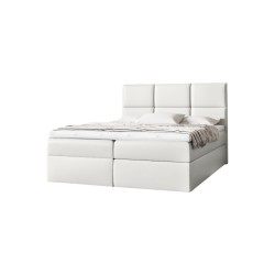 Cama continental Nuvon con contenedor para ropa de cama tela Soft 17