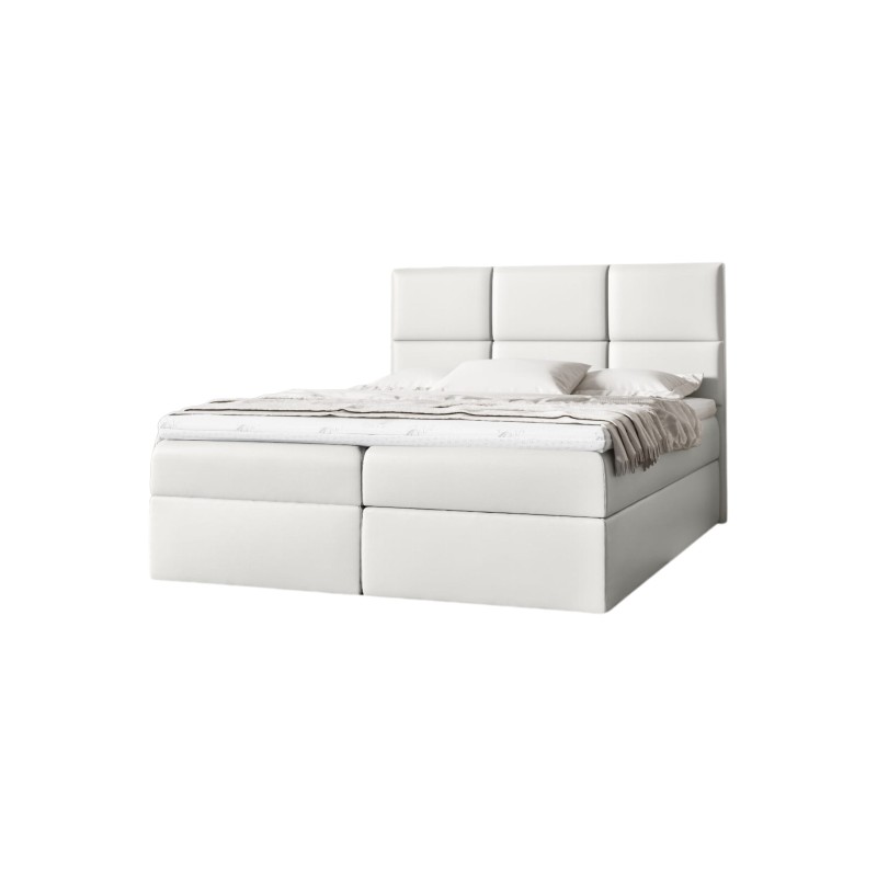 Cama continental Nuvon con contenedor para ropa de cama tela Soft 17