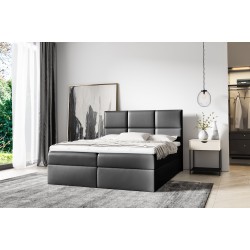 Cama continental Nuvon con contenedor para ropa de cama, tela Soft 11
