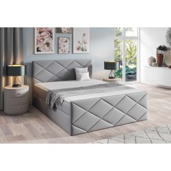 Cama continental Koro con contenedor para ropa de cama tela Inari 91.