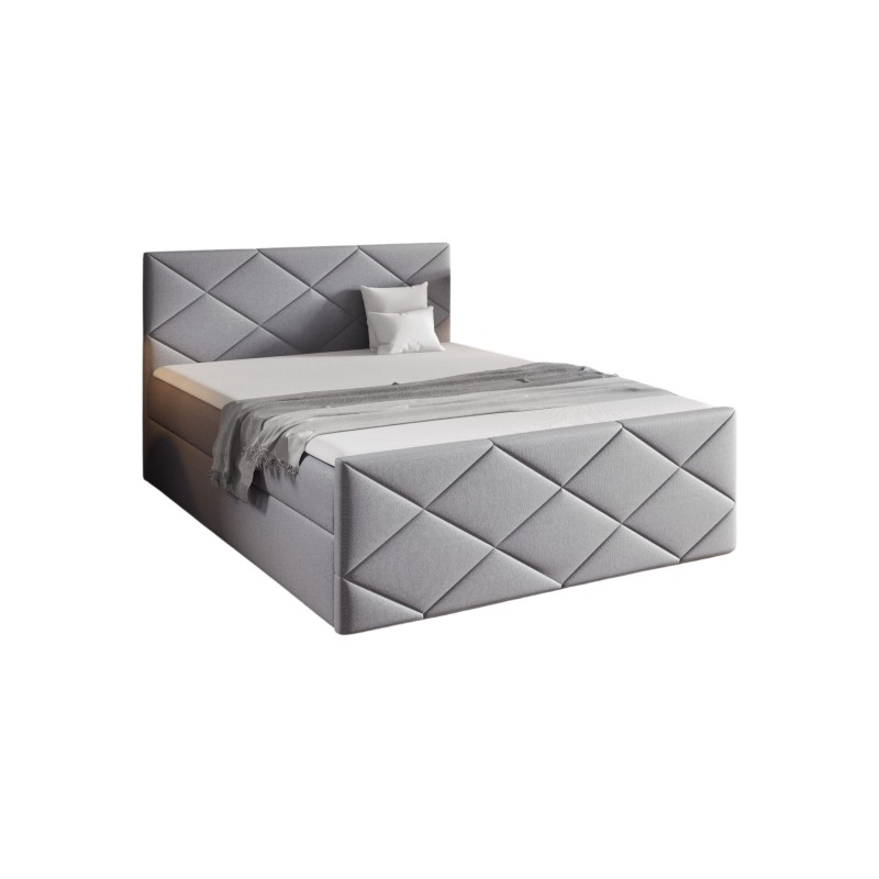 Cama continental Koro con contenedor para ropa de cama tela Inari 91.