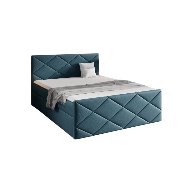 Cama continental Koro con contenedor para ropa de cama tela Inari 87