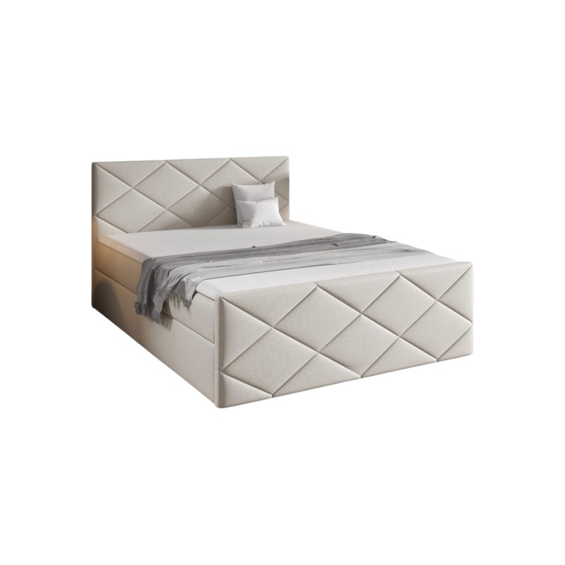 Continental bed Koro with bedding storage fabric Inari 22