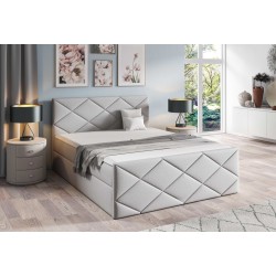 Kontinentalbett Koro mit Bettkasten Stoff Fancy 83