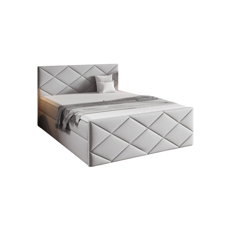 Kontinentalbett Koro mit Bettkasten Stoff Fancy 83