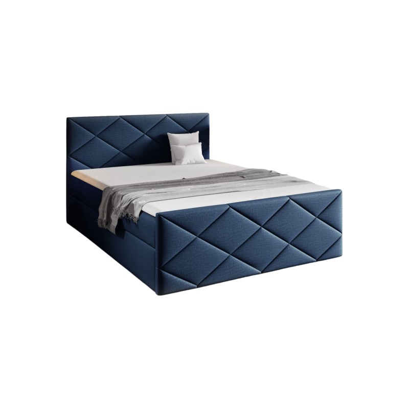 Cama continental Koro con contenedor para ropa de cama tela Fancy 79