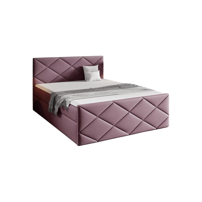 Cama continental Koro con contenedor para ropa de cama tela Fancy 63