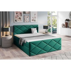 Cama continental Koro con contenedor para ropa de cama tela Fancy 36