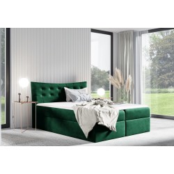 Kontinentales Bett Yano mit Bettkasten Stoff Kronos 19