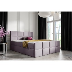 Continental bed Mivaro with bedding storage fabric Monolith 62