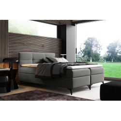 Cama continental Santos con contenedor para ropa de cama tela Soft 29