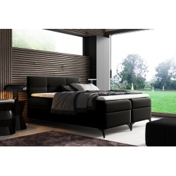 Cama continental Santos con contenedor para ropa de cama, tela Soft 11