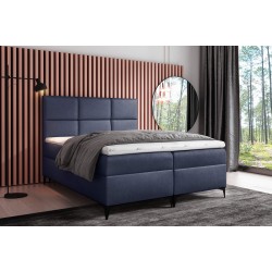 Continental bed Qurio with a bedding container, fabric Fancy 79