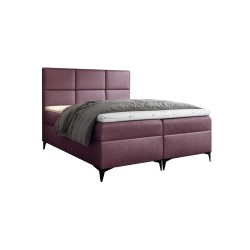 Cama continental Qurio con contenedor para ropa de cama, tela Fancy 63
