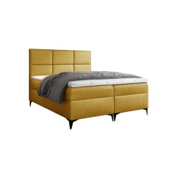 Continental bed Qurio with a bedding storage in Fancy 48 fabric