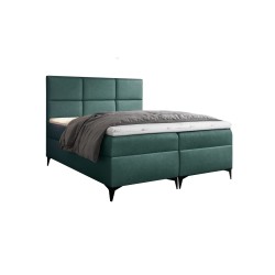 Continental bed Qurio with bedding storage, fabric Fancy 36