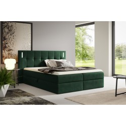 Valdi continental bed with sensory lighting, fabric Fresh 13
